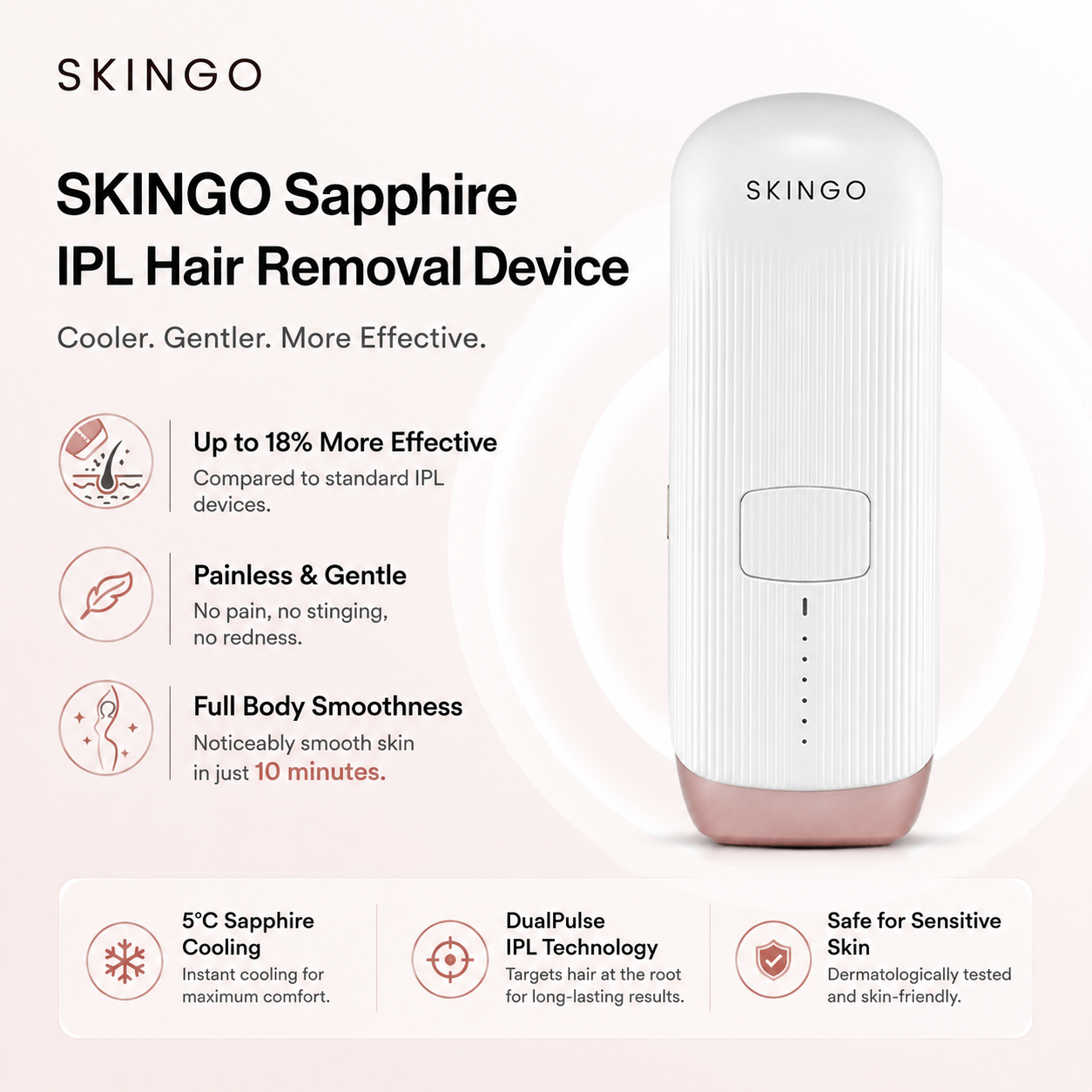 PRO - Skingo Sapphire Iceglow Hair Removal Device